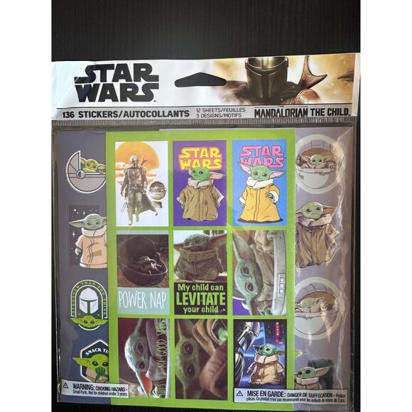 Grogu sticker pack (136 pcs) + bubble pop pencil case! Fun stationery - Picture 2 of 10